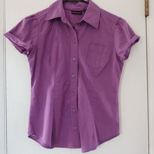 new york & company iridescent purple top